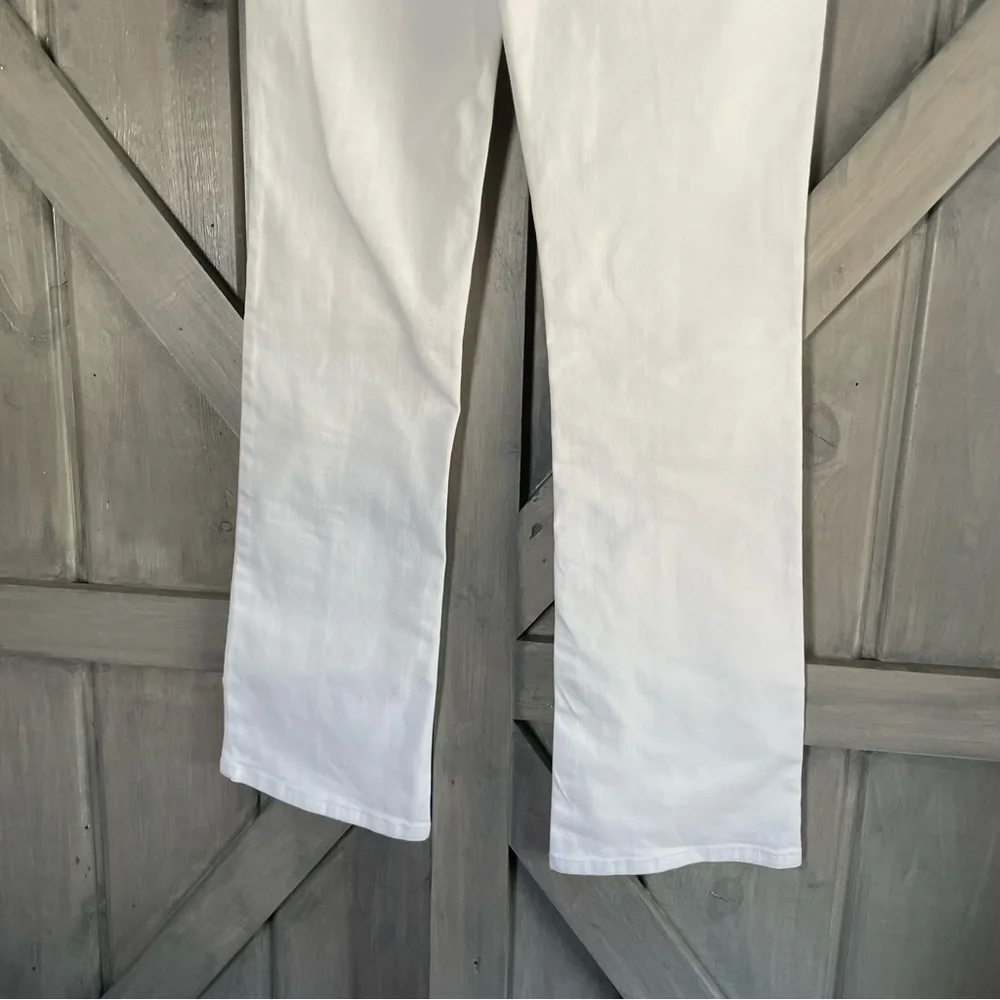 J.McLaughlin Clearwater white‎ jeans size 2 flared front seam detail classy - Picture 8 of 12